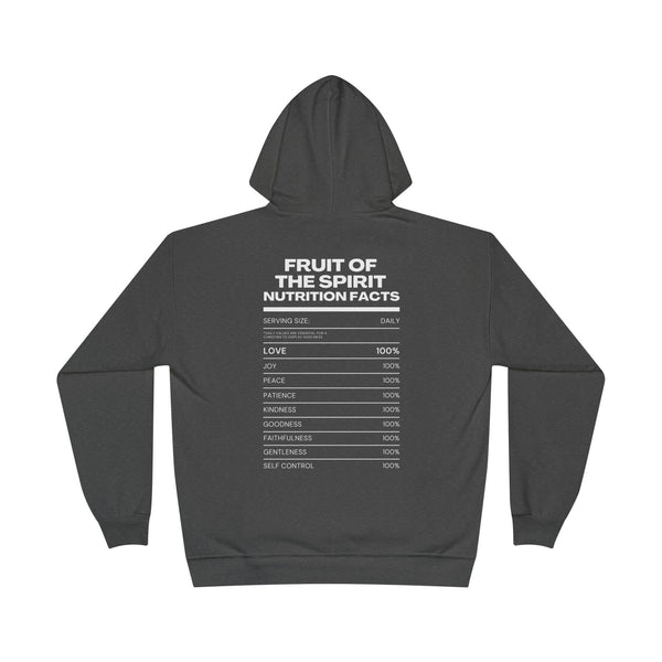 Fruit of The Spirit Nutrition Facts Hoodie