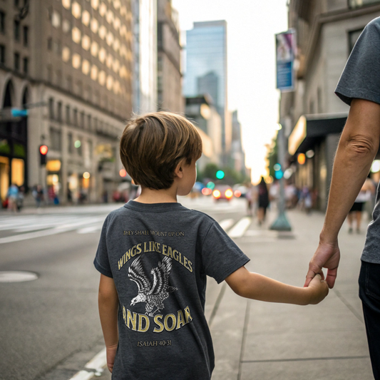 Kids Isaiah 40:31 T-Shirt